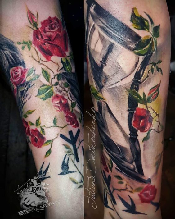 tatuaje de flores