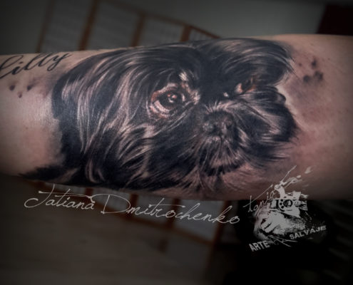 tatuajes realistas de mascotas retratos de perros valencia