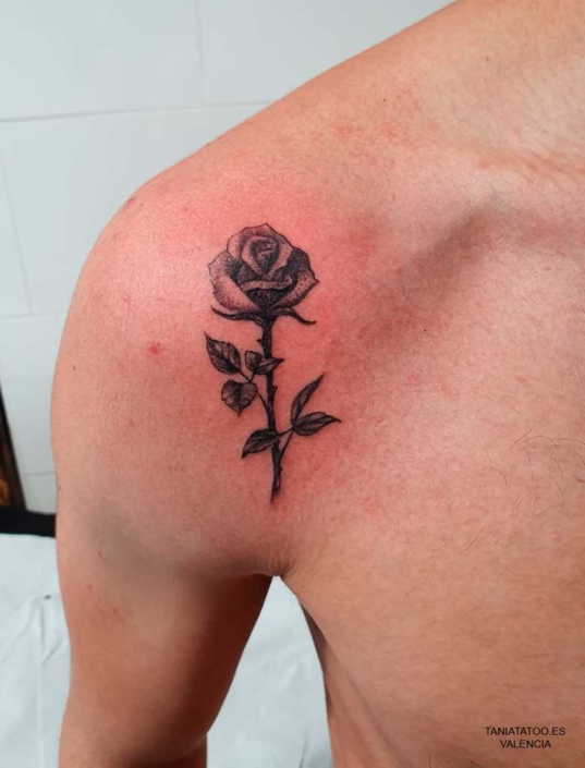 Tatuaje Pequeño Hombre Rosa