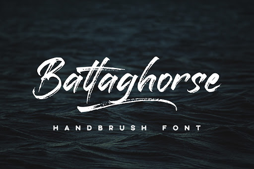 Tipografia Tatuaje Battaghorse Handbrush