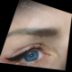 micropigmentacion de ojos eyeliner con difuminado marron oscuro en valencia elena 27