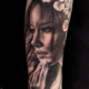 tattoo tatuaje de geisha retrato de realismo en valencia 2