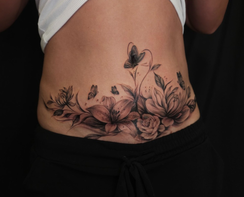 Tatuaje para cubrir una cicatriz despues